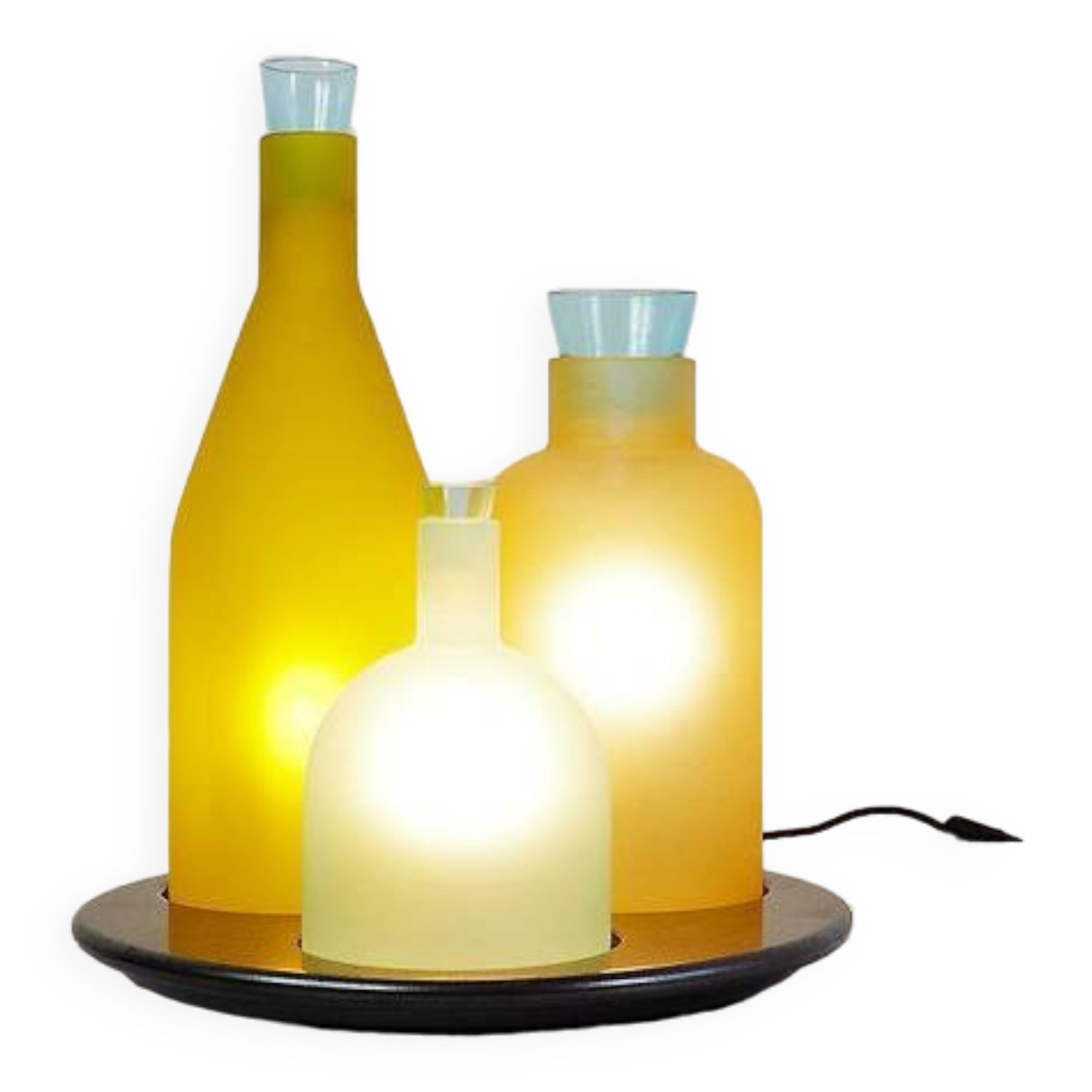 Italian Murano Glass Table Lamp 'Bacco 1-2-3' by Gido Rasati for ITRE - 1980s