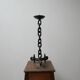 Brutalist style mid-century chain candlestick