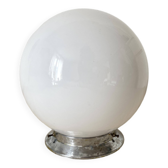 Art Deco opaline ball ceiling light