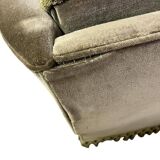 Vintage green club chair with fringes