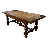 Table basse bois massif style Louis XIII (Louis 13)