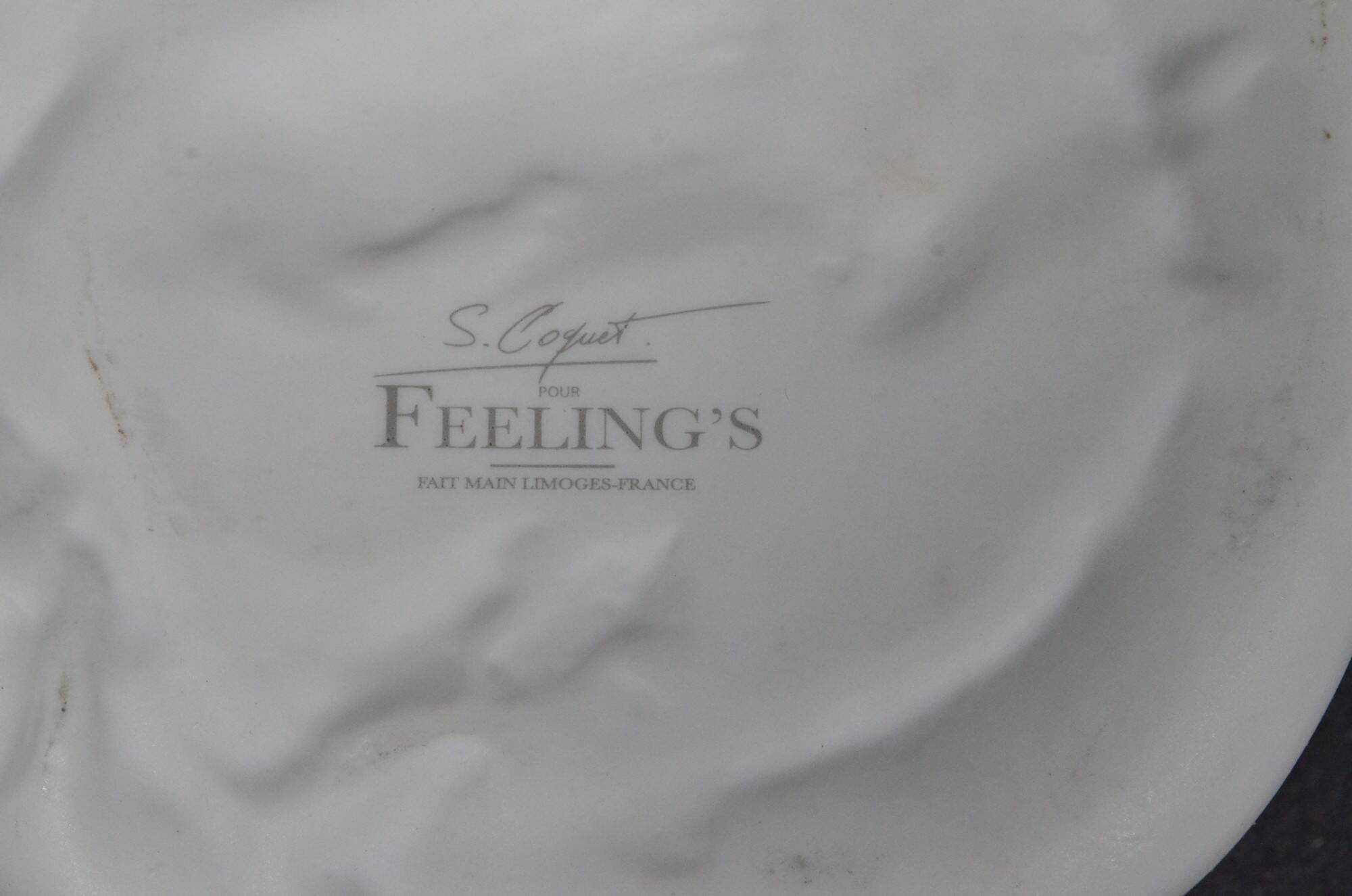 Ensemble de 7 pièces sculpturales Sylvie Coquet pour Feeling’s, Limoges