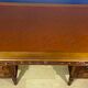 Renaissance style desk in solid oak, richly carved