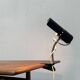 Mid-century minimalist clamp table lamp, 1960s