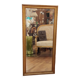 Old beveled mirror with gilded wood frame 20th century