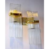 Double sconce from maison Sciolari for Lightolier, 1970