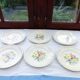 6 old flat plates