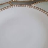 Set of 10 porcelain dessert plates