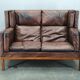 Jørgen Kastholm JK 922 Vagon Buffalo Leather Sofa Denmark