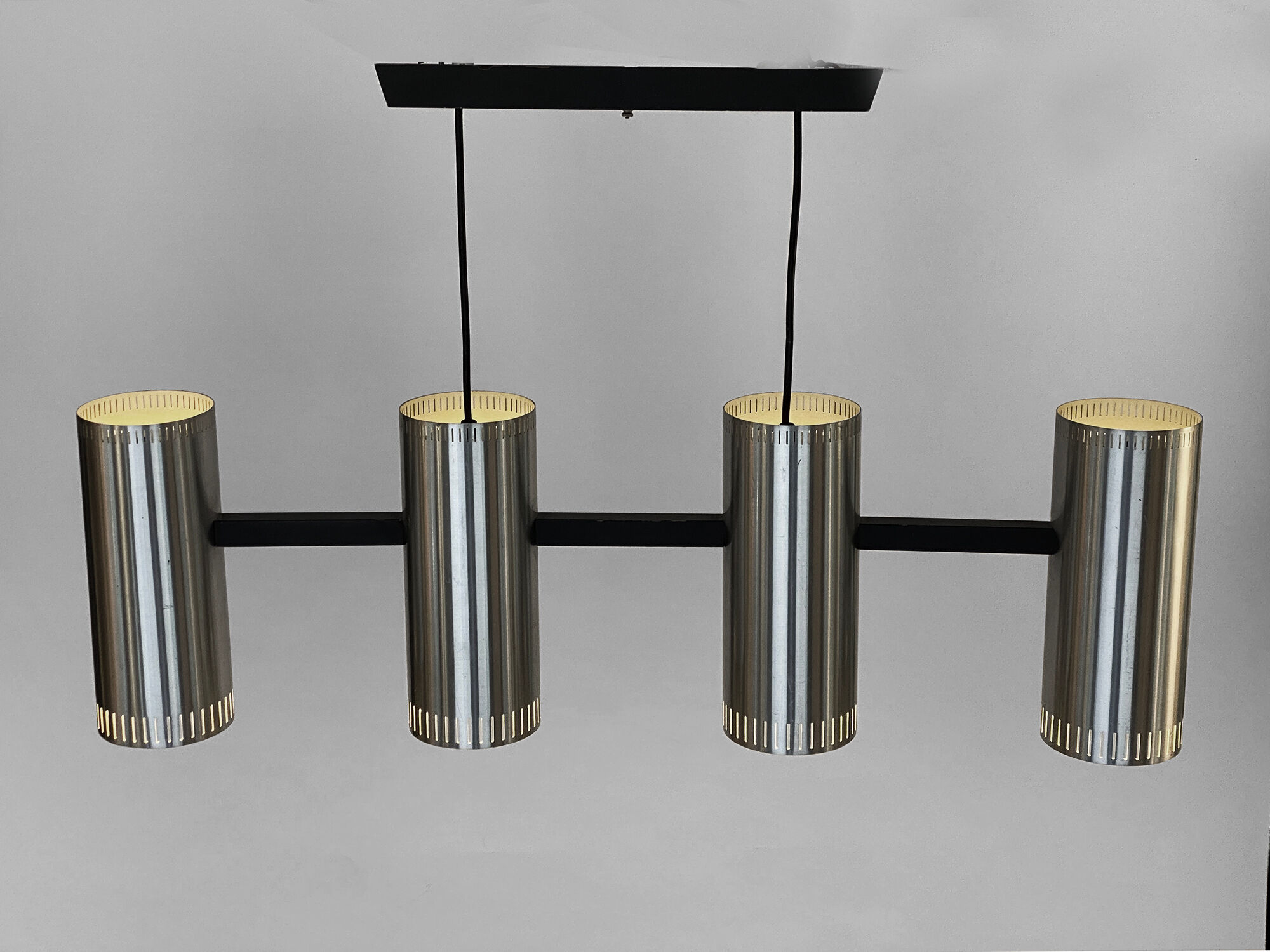 Pendant light "Cylinder IV" by Jo Hammerborg for Fog & Mørup. Denmark 1960s