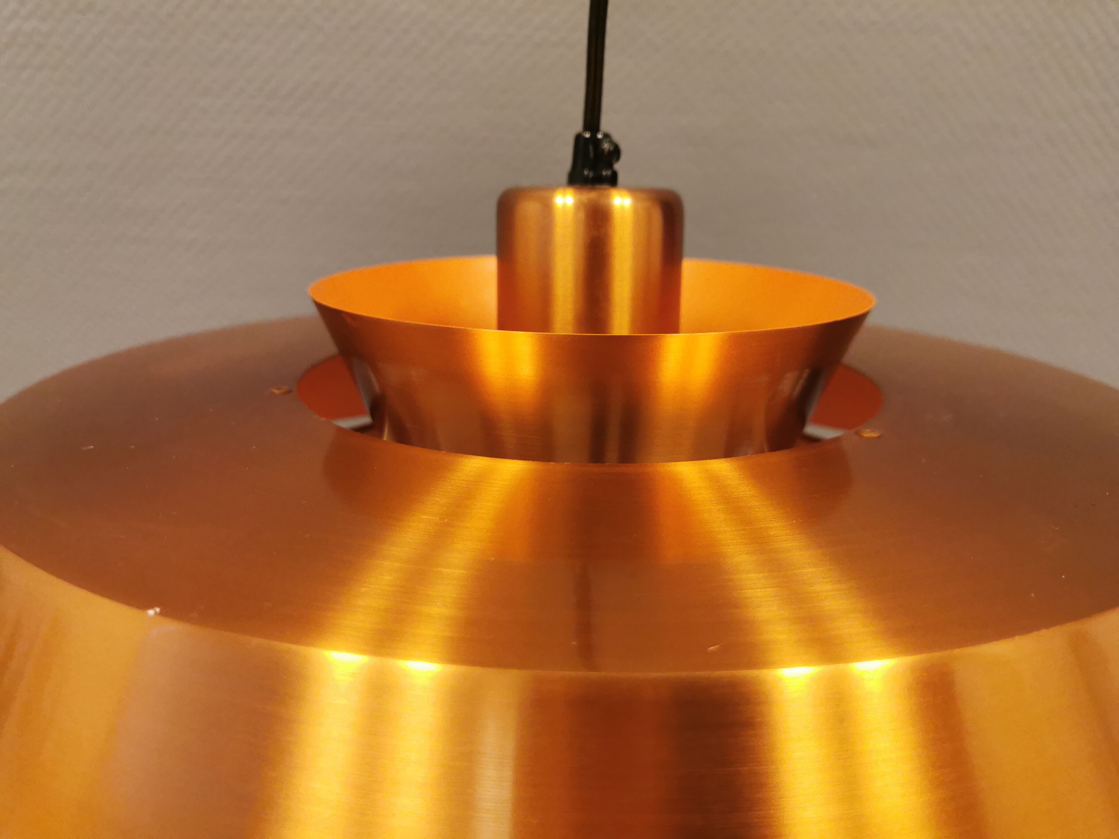 Ceiling lamp model "Nova" designed by Jo Hammerborg for Danish Fog&Mørup in 1963.