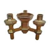 Nagel's golden modular Scandinavian candlestick candlestick