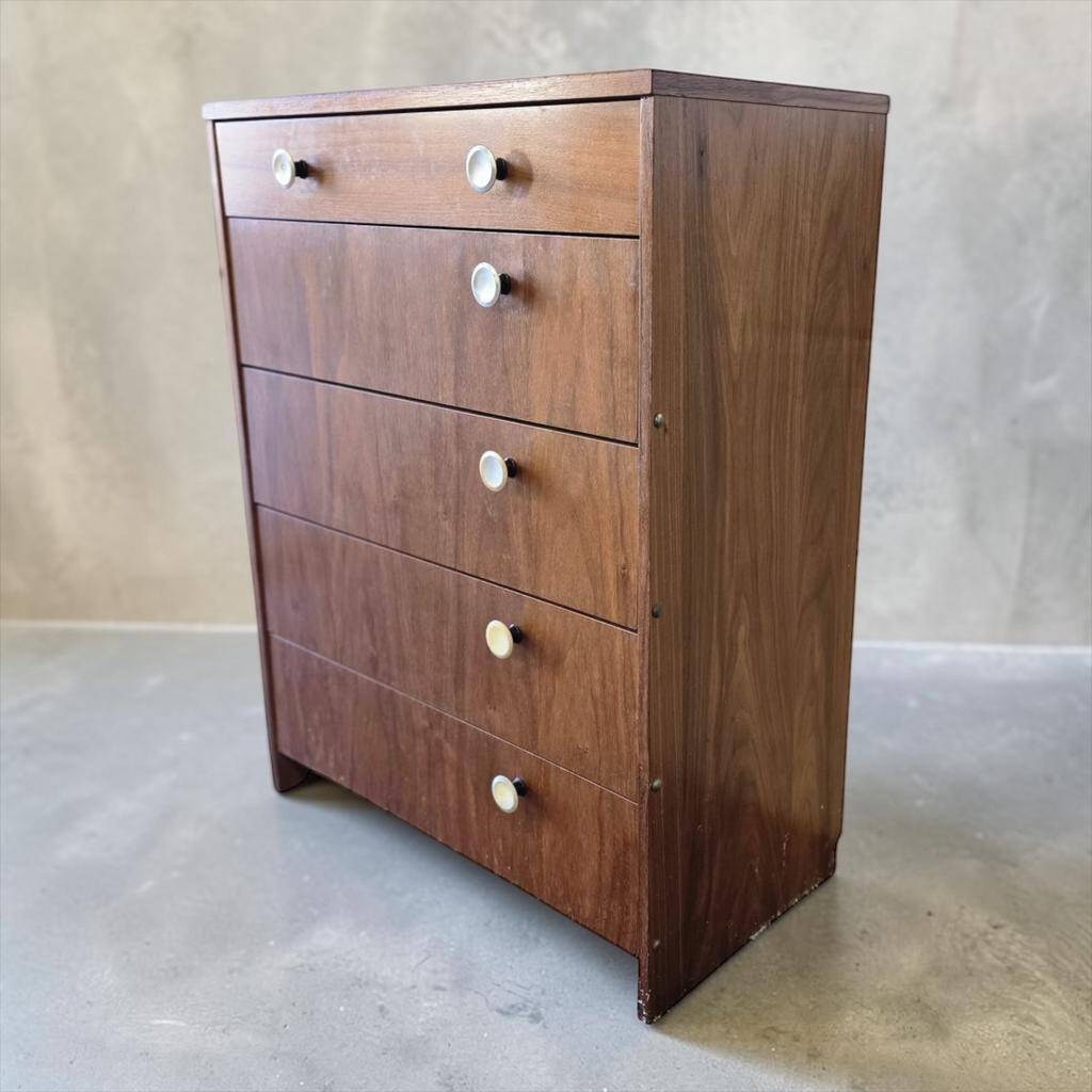 Vintage wooden drop-leaf cabinet / shoe cabinet