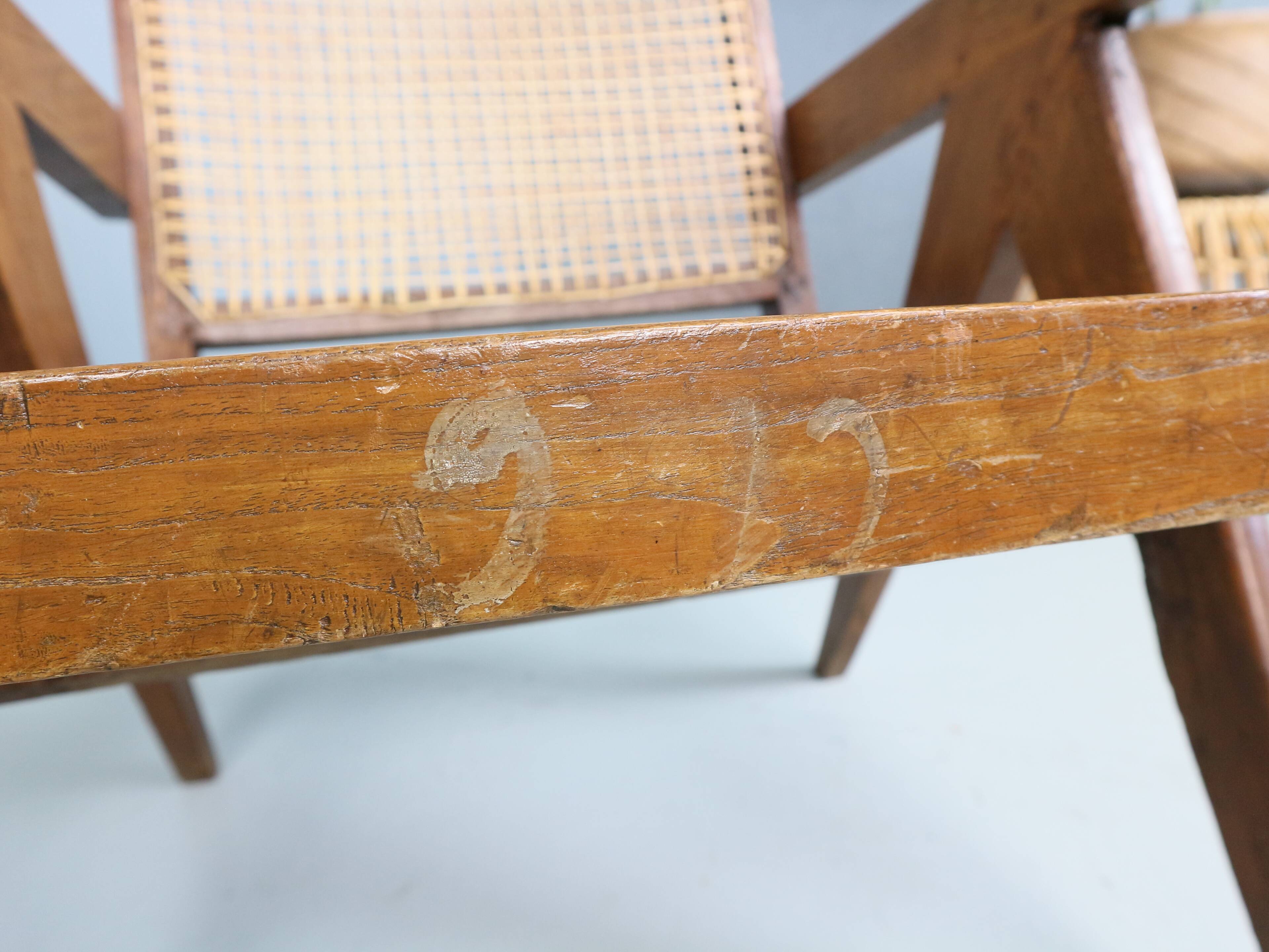 Pierre Jeanneret PJ-SI-29-A Easy Cane Chair / Authentic Mid-Century Modern