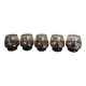 5 vintage glasses