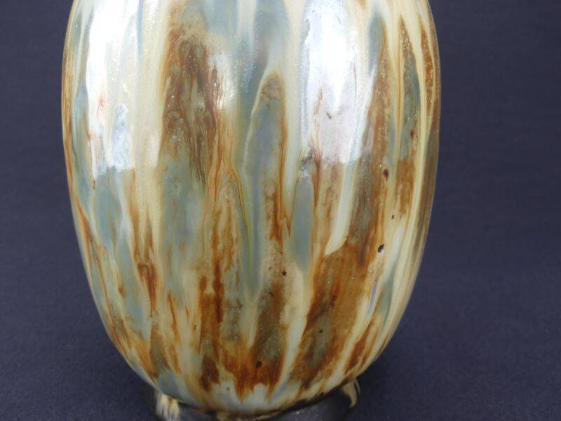 Large stoneware vase from Bouffioulx signed Dubois
