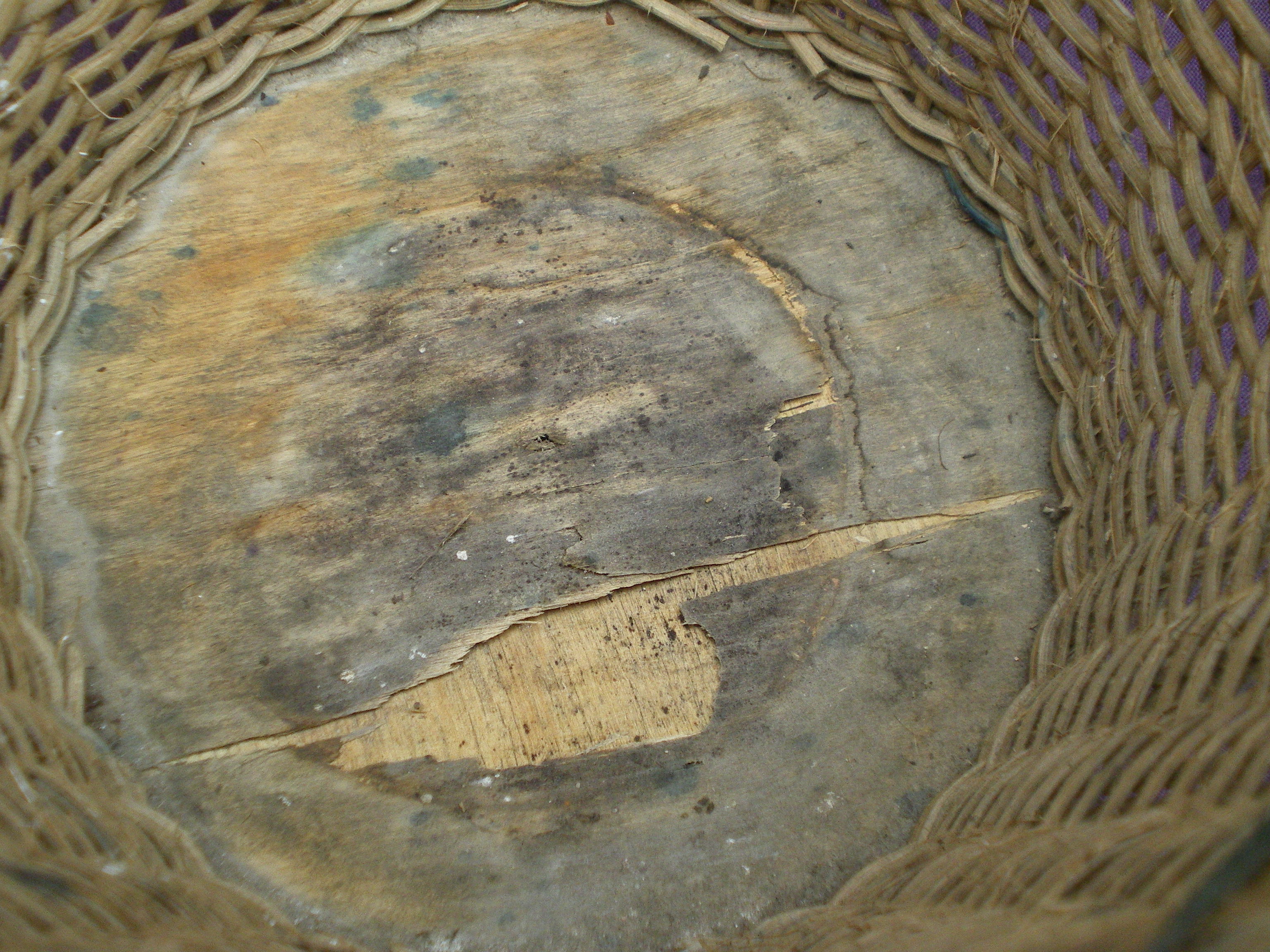 Corbeille à papier osier