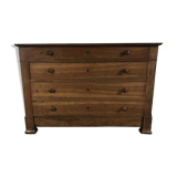 Chest of drawers  Louis Philippe old walnut