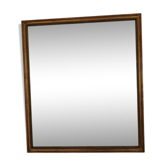 Golden gold leaf water beaded mirror