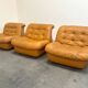 Set of three vintage lounge chairs, 1970s
