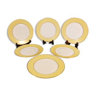 6 Limoges porcelain dinner plates