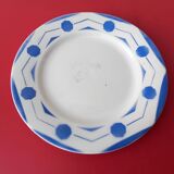 Set of four Digoin Sarreguemines flat plates
