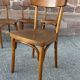 4 curved wooden chairs bistro coffee barter vintage