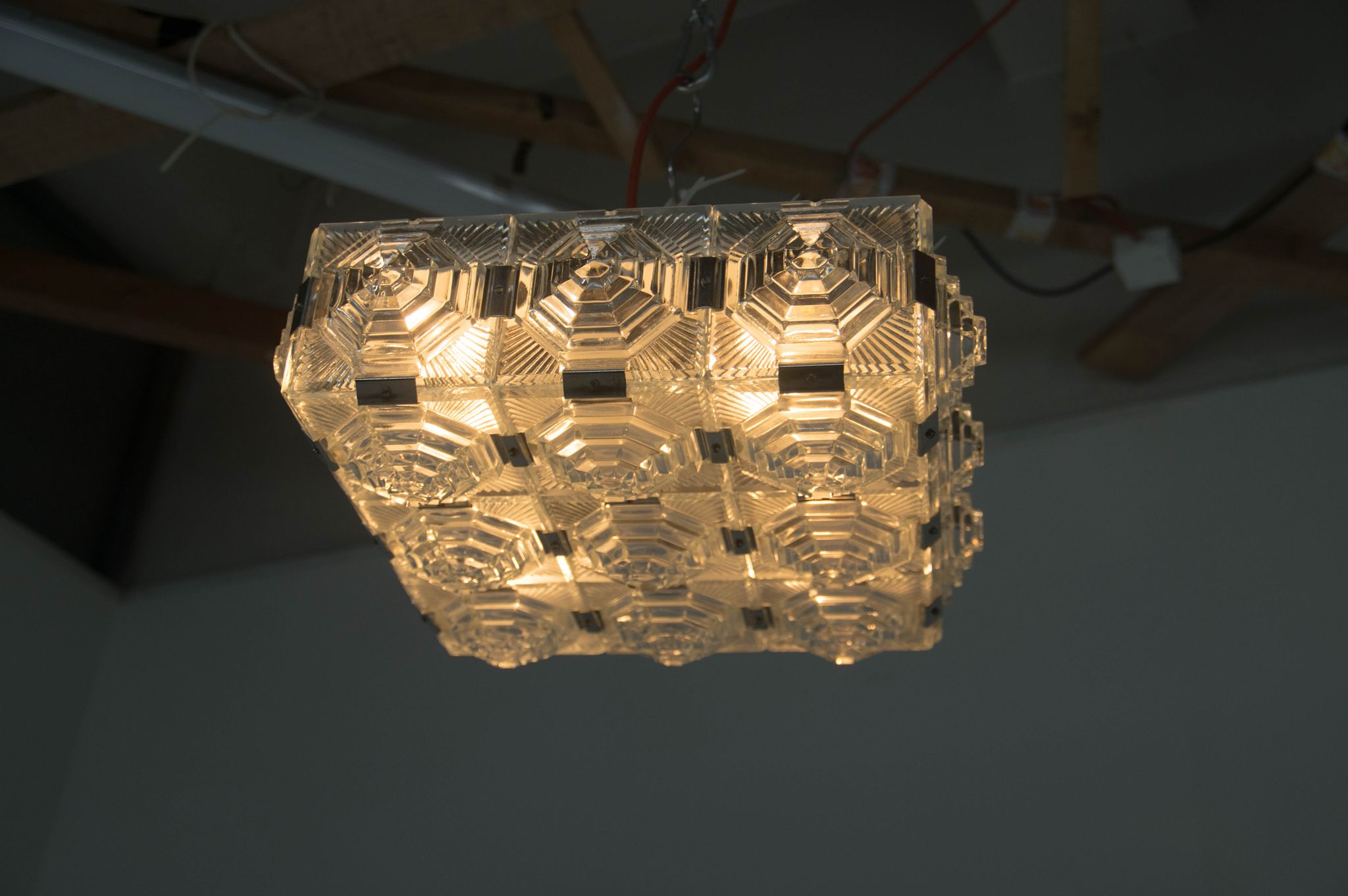 Brutalist Flush Mount by Kamenicky Senov, 1970s, More Items Available