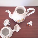 Tasses porcelaine mésanges bleues