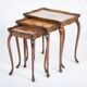 Vintage Nesting Tables with Rattan and Glass Top by Jason Møbler, 1960s, Set of 3