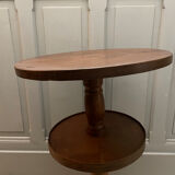 Wooden pedestal table