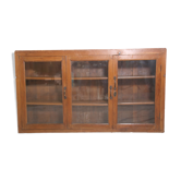 Vitrine en teck birman ancien