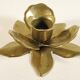 Bougeoir fleur en laiton