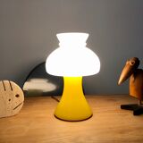 Bedside lamp glass opalin vintage 70