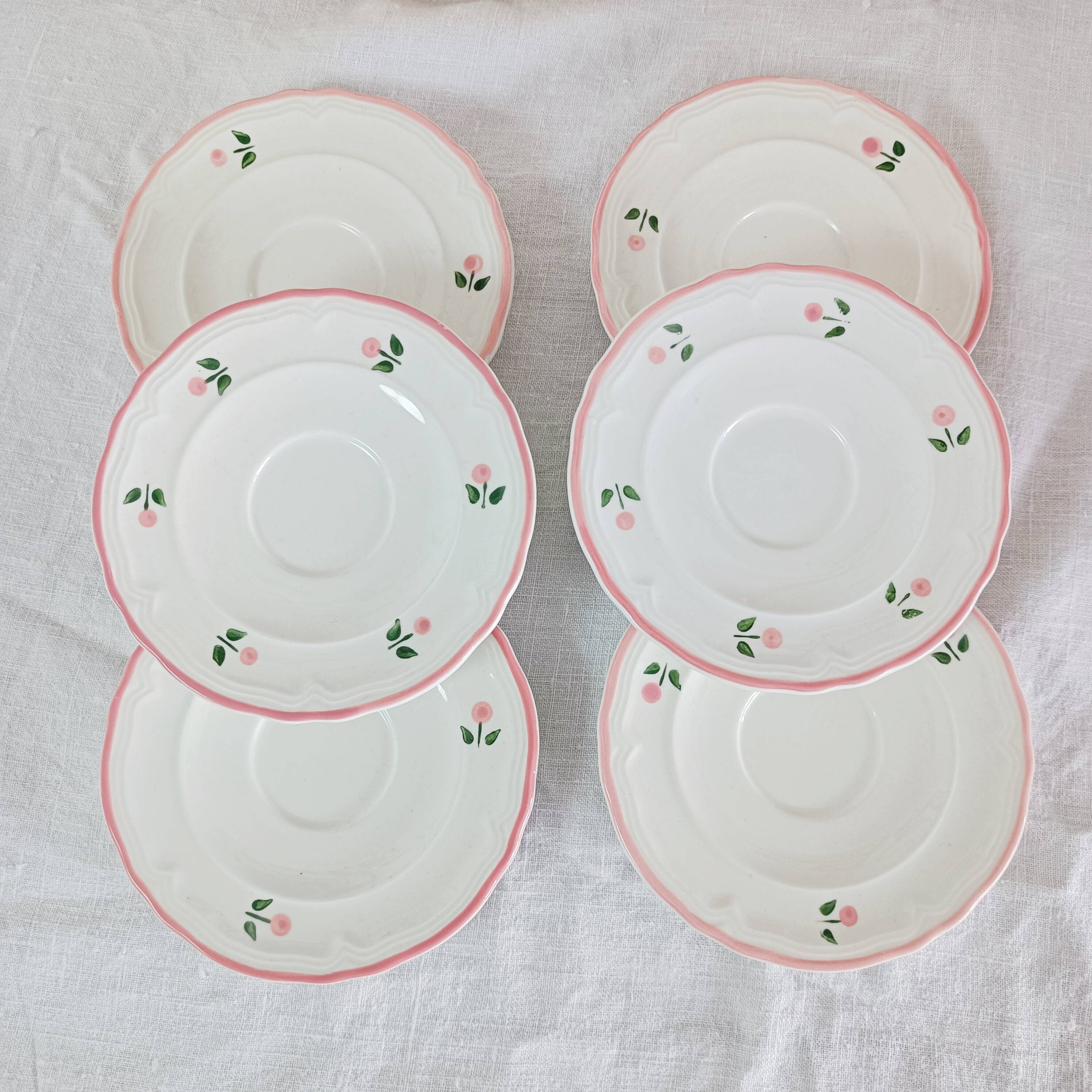 Set of 6 quadrifoglio coffee cups with saucers