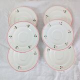 Set of 6 quadrifoglio coffee cups with saucers