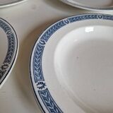 Set of 14 Terre de fer Salins plates, Castellane model