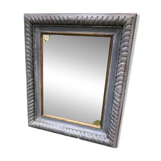 Old solid wood mirror