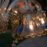 Murano glass chandelier circa 1980