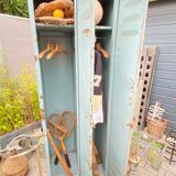 Vintage metal industrial wardrobe