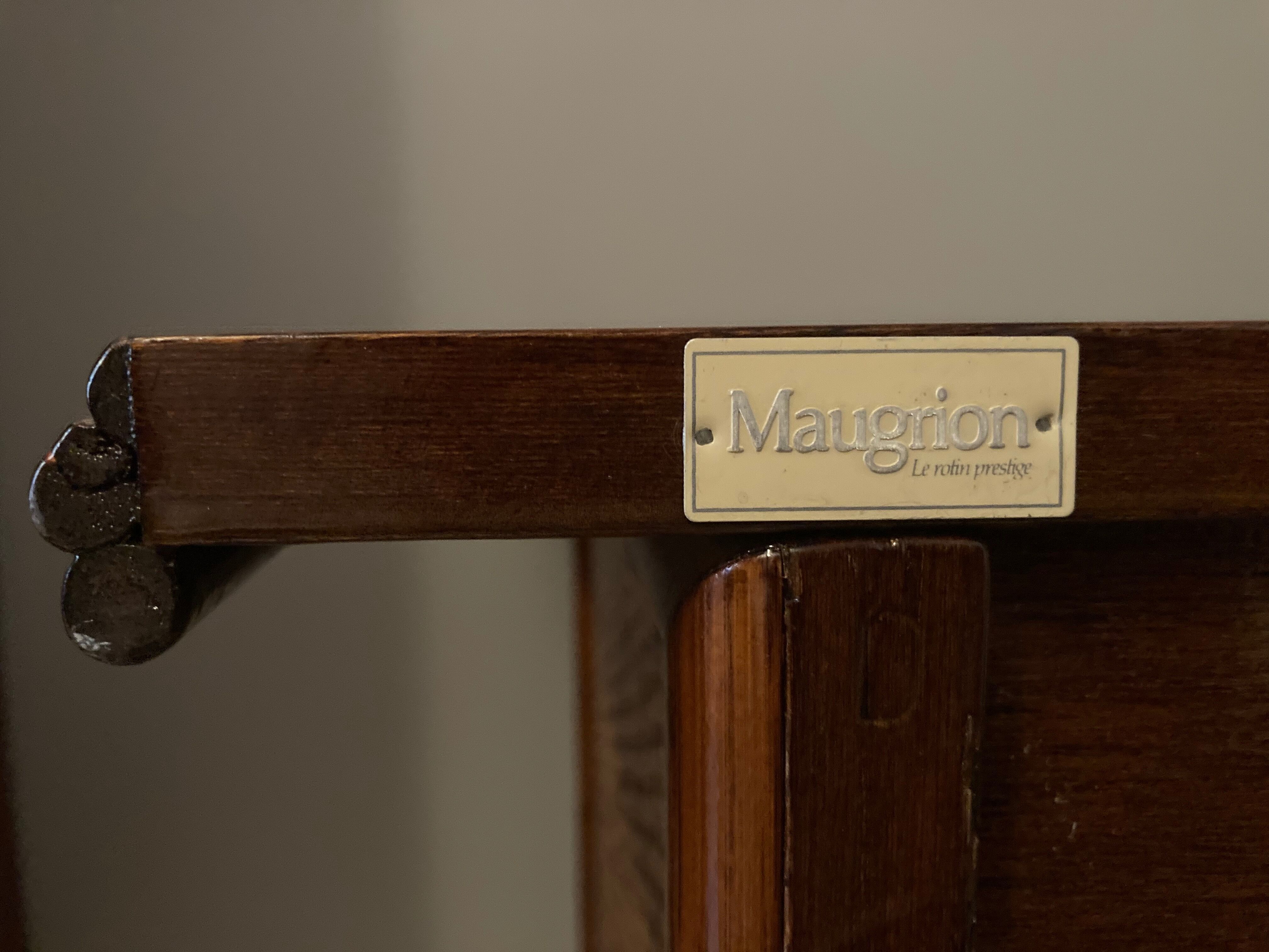 Dresser in rattan, designer Maugrion