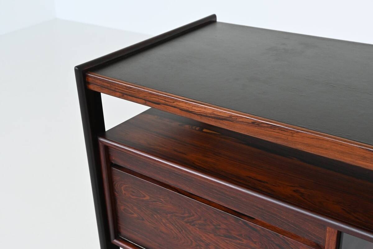 Knud Bent dry bar in rosewood Dyrlund Denmark 1960