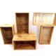 Lot of 5 vintage storage lockers