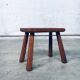 Carved Oak Side Table, 1940s