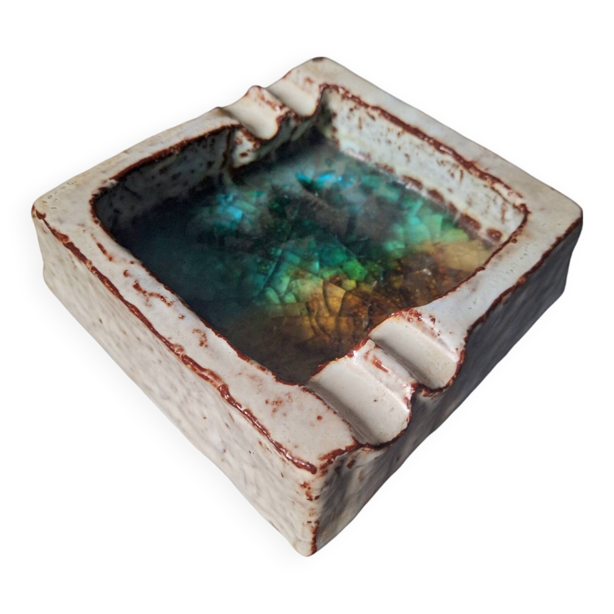 Mobach Utrecht ceramic ashtray, vintage pocket emptier