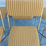 6 folding chairs Lafuma vintage 1970