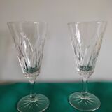 6 diamond champagne glasses