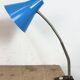 Blue Industrial German Workshop Table Lamp from Reif Dresden, 1960s