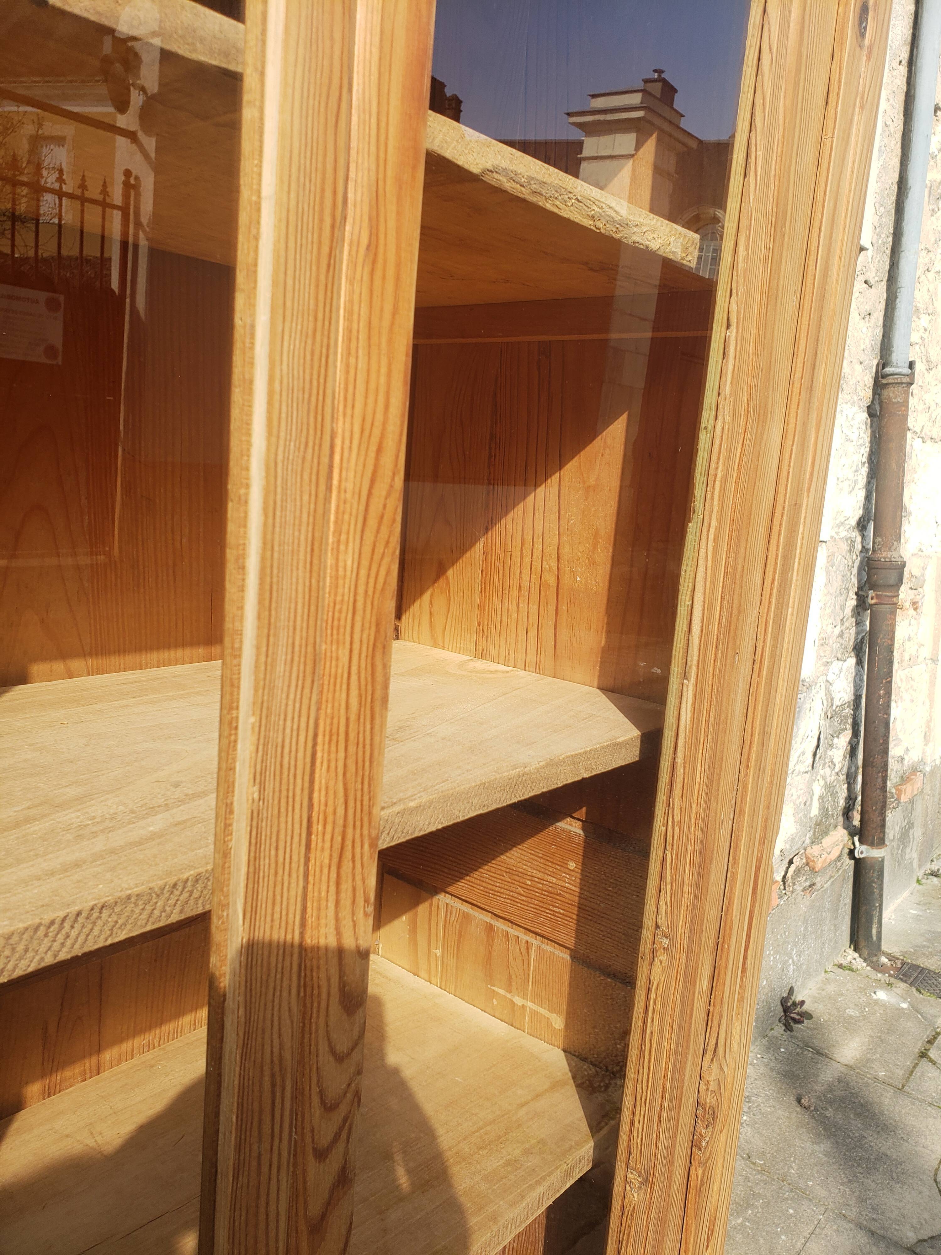 Parisian cabinet glazed raw wood