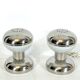 Goffredo Reggiani chrome and milk glass table lamps from 70s